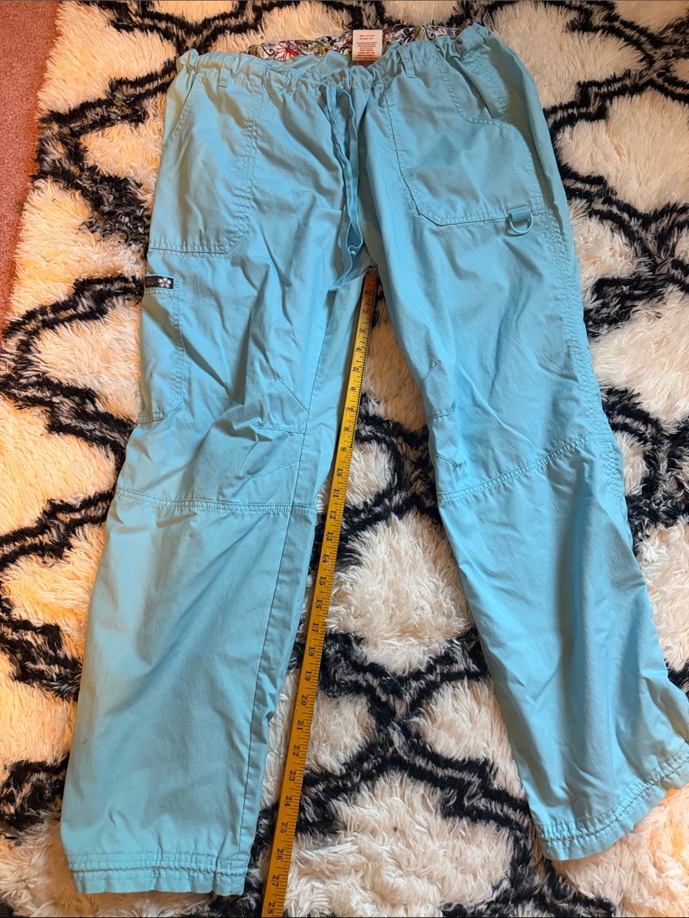 Koi Light Blue Women’s Scrub Pants - Drawstring Waist